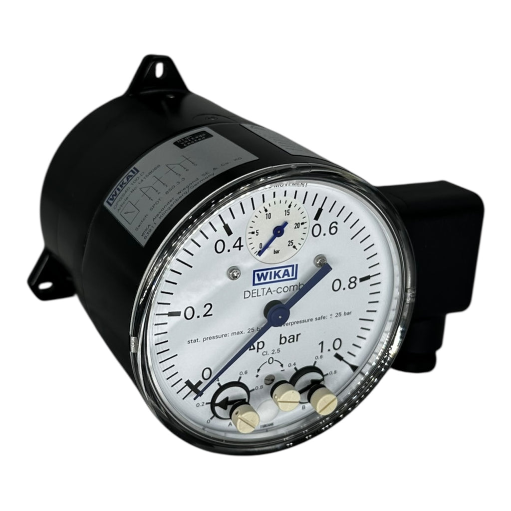 WIKA Differenzdruckmanometer DPGS40.100-D 0–1 bar SPDT Schalter IP65 neu