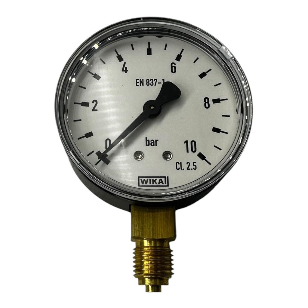 4x WIKA Manometer 0–10 bar G1/4B unten Ø63mm Druckmesser Messgerät CL 2.5
