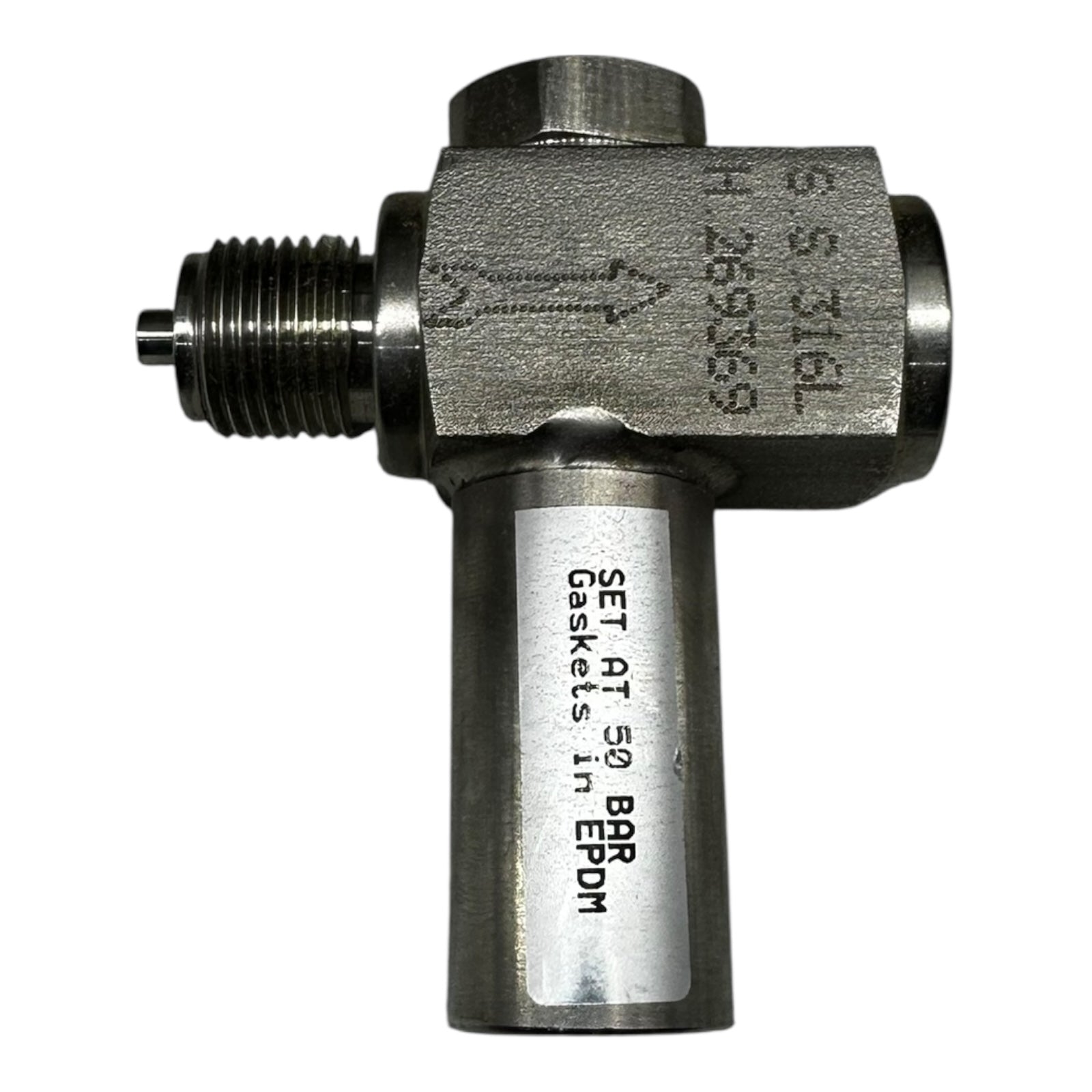 Sicherheitsventil Edelstahl 1/2” G Set 50 bar EPDM Dichtung Überdruckventil Neu