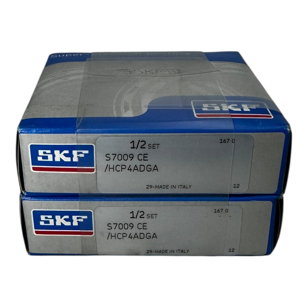 2x SKF S7009 CE/HCP4ADGA Kugellager Präzisionslager Satz 1/2 Set Hochgenauigkeit