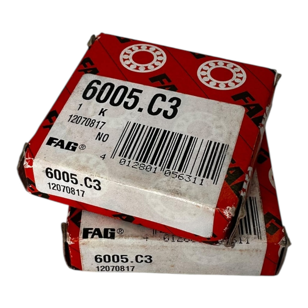 2x FAG Rillenkugellager 6005.C3 25x47x12 mm einreihig Lager neu OVP