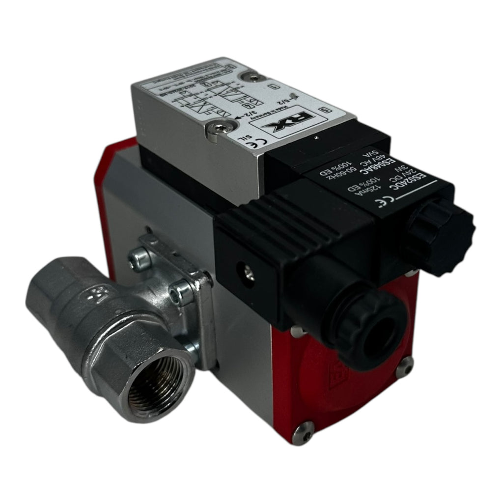 END Kugelhahn DN15 PN40 mit Pneumatik Antrieb RX Ventil P+F Sensor NEU