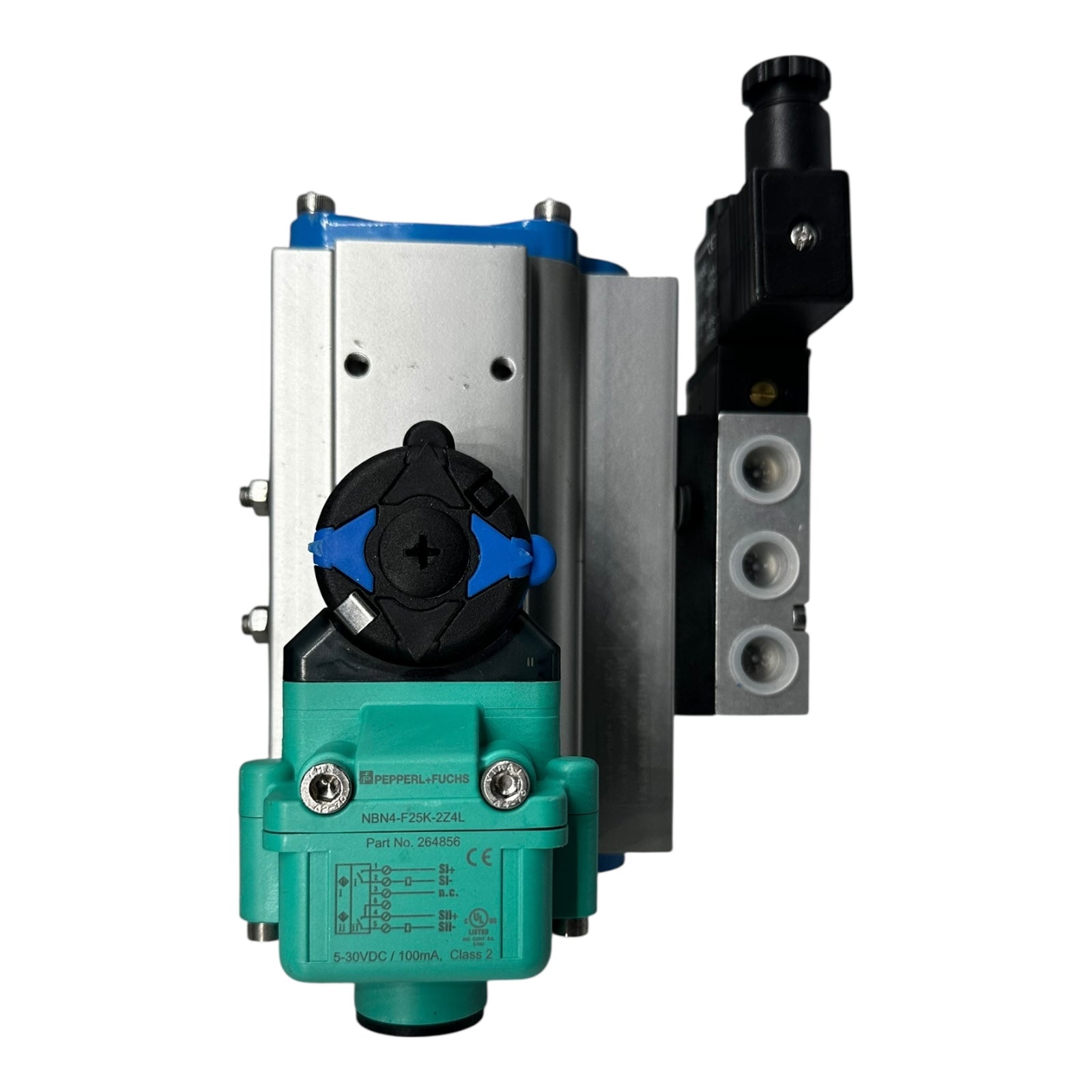 Econ Kugelhahn DN40 PN16 Edelstahl mit Pneumatik Antrieb RX P+F Sensor NEU