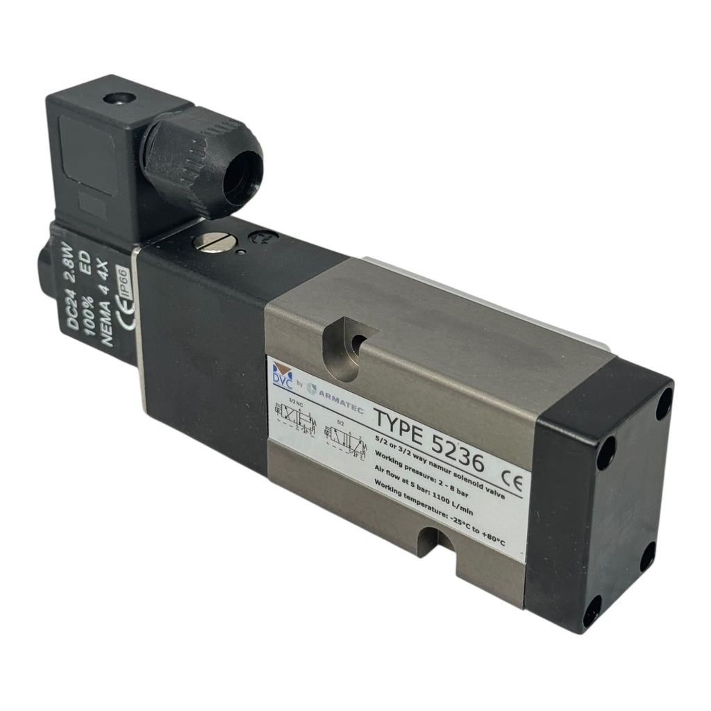 DVC Type 5236 Magnetventil 5/2 3/2-Wege NAMUR 24VDC 2-8bar Pneumatikventi