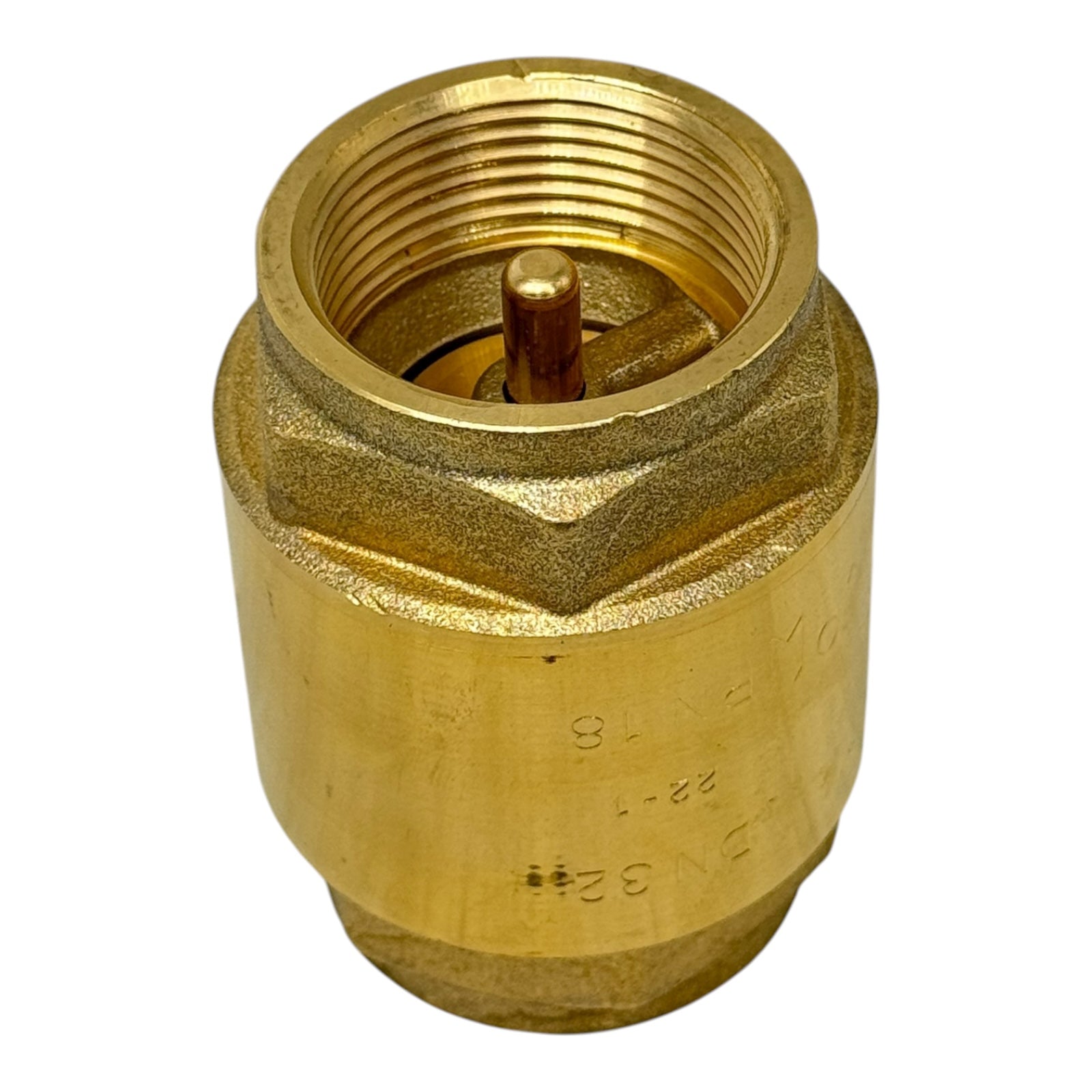 Riegler 103885 Rückschlagventil G1 1/4” DN32 PN18 Messing Voller Durchgang 18bar