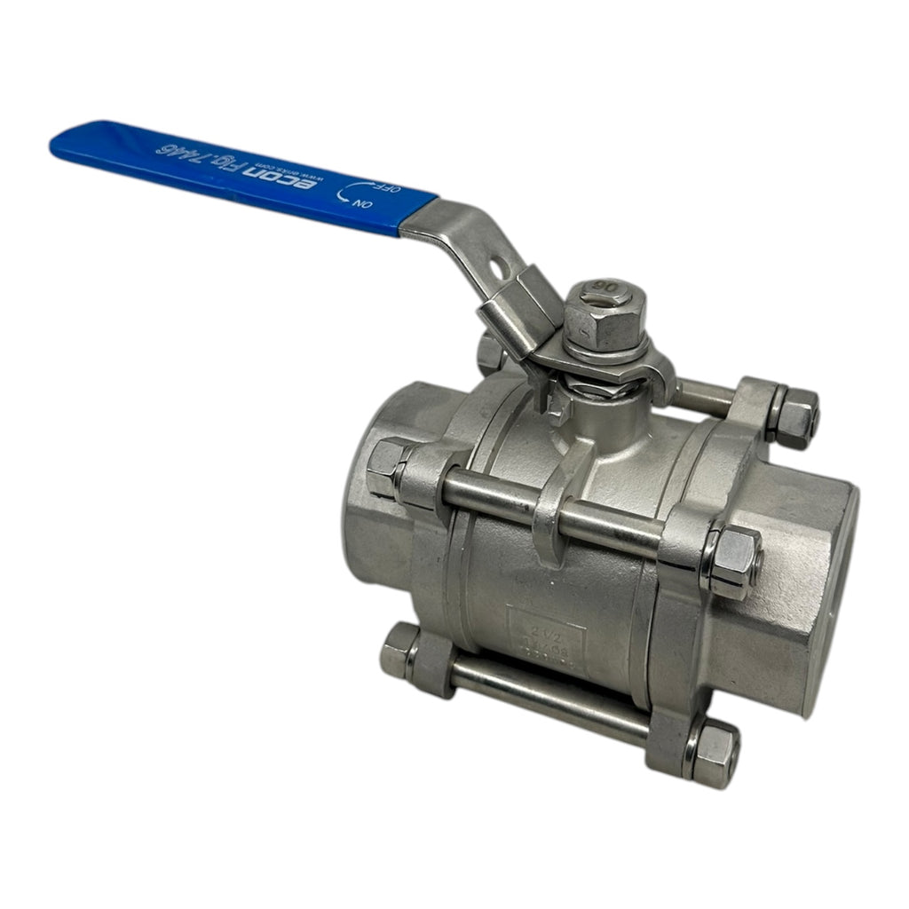 Econ Fig.7446 Kugelhahn DN259 2½” Edelstahl 1.4408 1000WOG PN69 PTFE