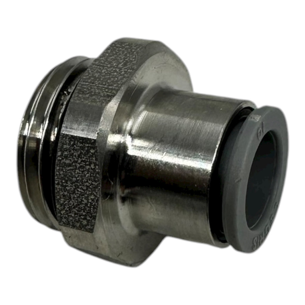 10x Parker Legris 69111021 Steckanschluss G1/4” Edelstahl Pneumatikfitting