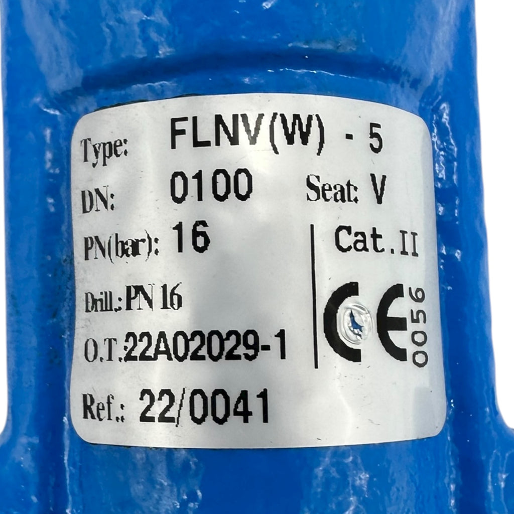 Absperrklappe FLNV(W)-5 DN100 PN16 Flanschventil Sitz V CE0056 NEU