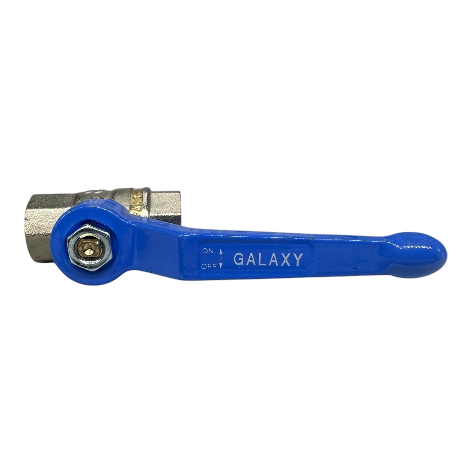 16x Effebi Galaxy 0501B202 Kugelhahn 1/4” IG Messing vernickelt Blauhebel PN25