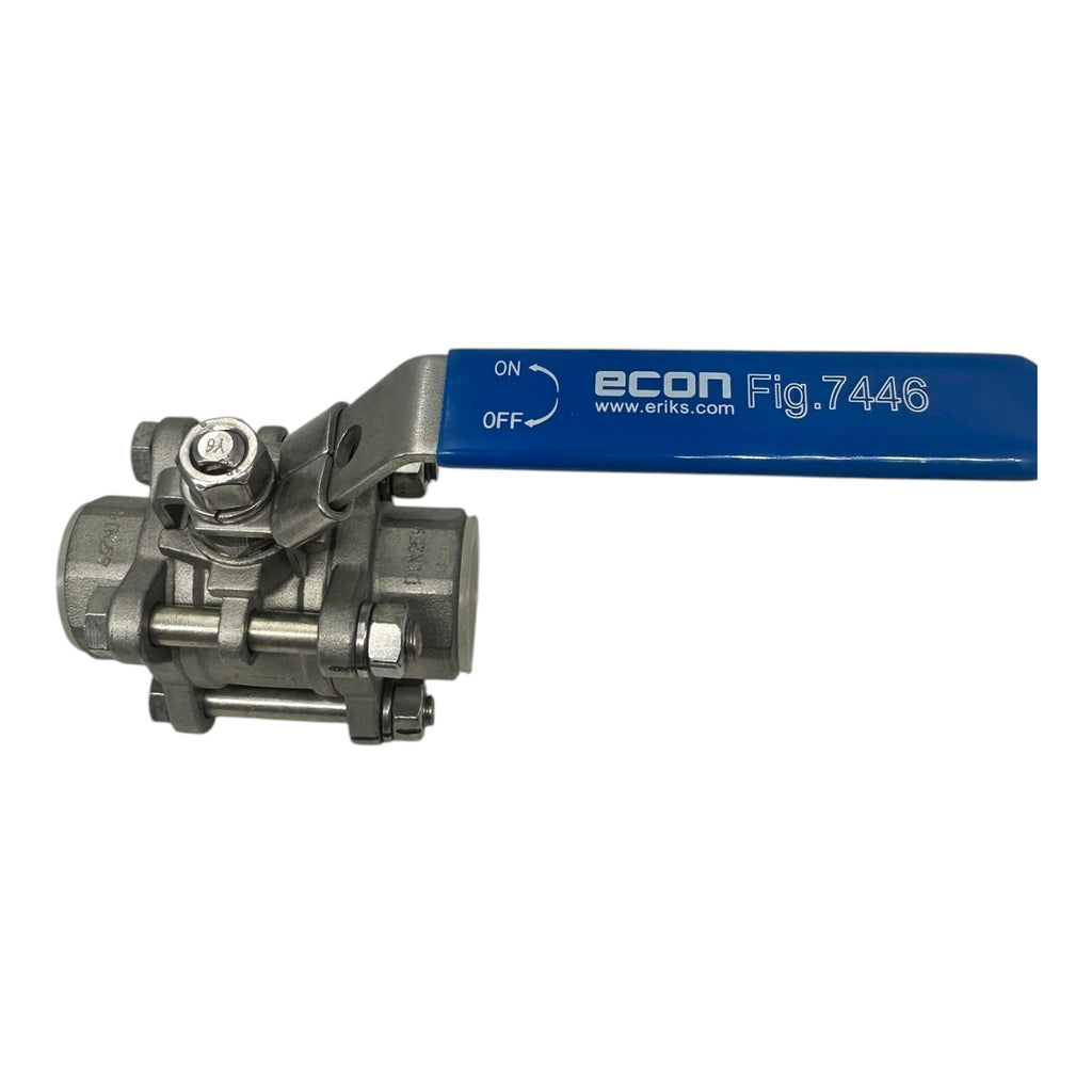 Econ Kugelhahn 3/4” Edelstahl 1.4408 PN63 Fig.7446 3-teilig IG Ventil Industrie