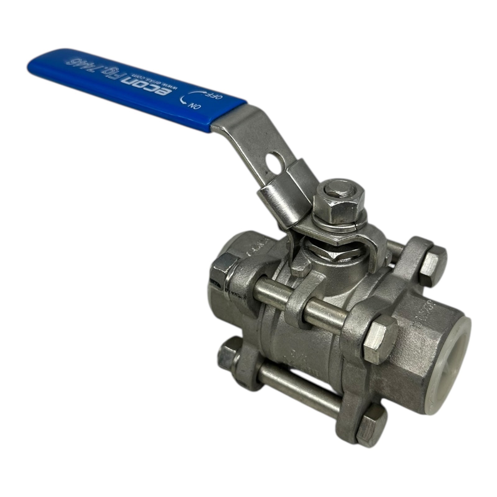 Econ Fig.7446 Kugelhahn 3/4” DN259 1.4408 Edelstahl 1000 WOG 3-teilig