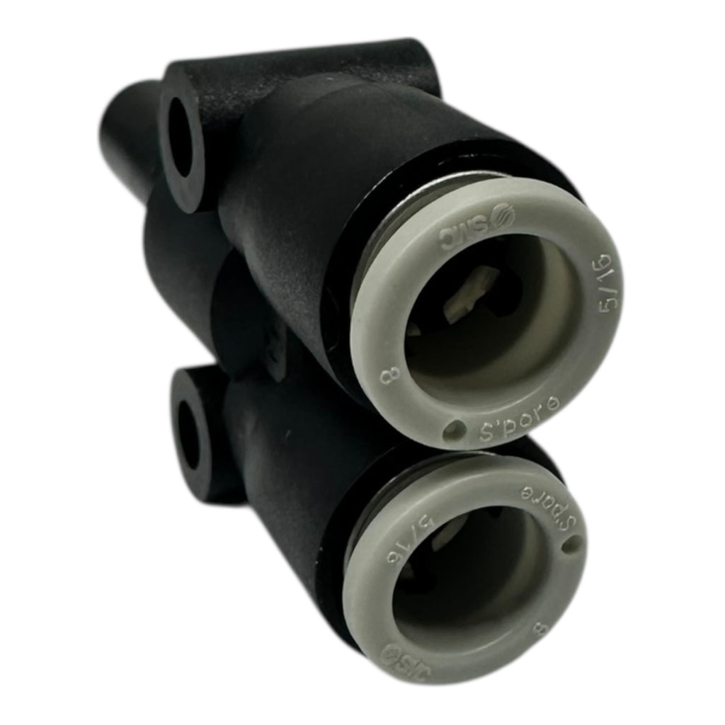 10x SMC KQ2U08-99A-X35 Pneumatik Y-Verbinder 8 mm Push-In Steckfitting