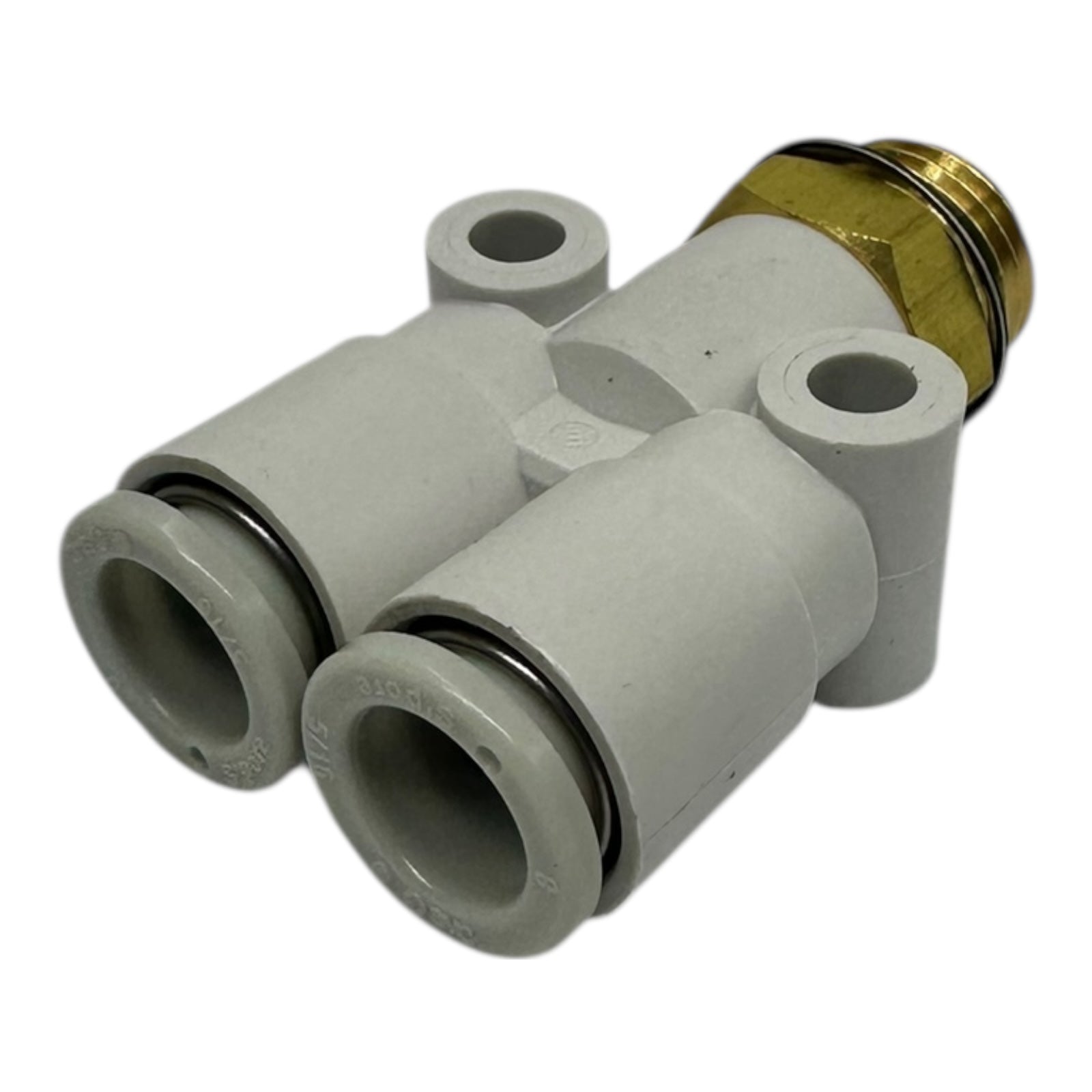 10x SMC KQ2U08-U02A Pneumatik Verteiler 8 mm Push-In auf G1/4 Messinggewinde