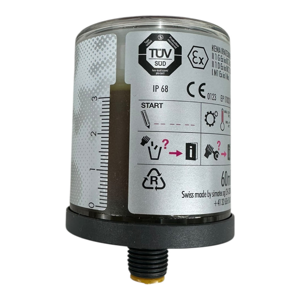 Simalube 60ml Automatikschmierer IP68 ATEX EX Schmierstoffgeber