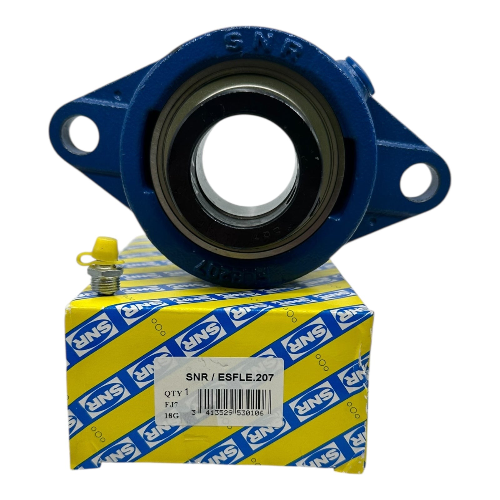 SNR ESFLE.207 Flanschlager 2-Loch Stehlagergehäuse 35mm Kugellager neu