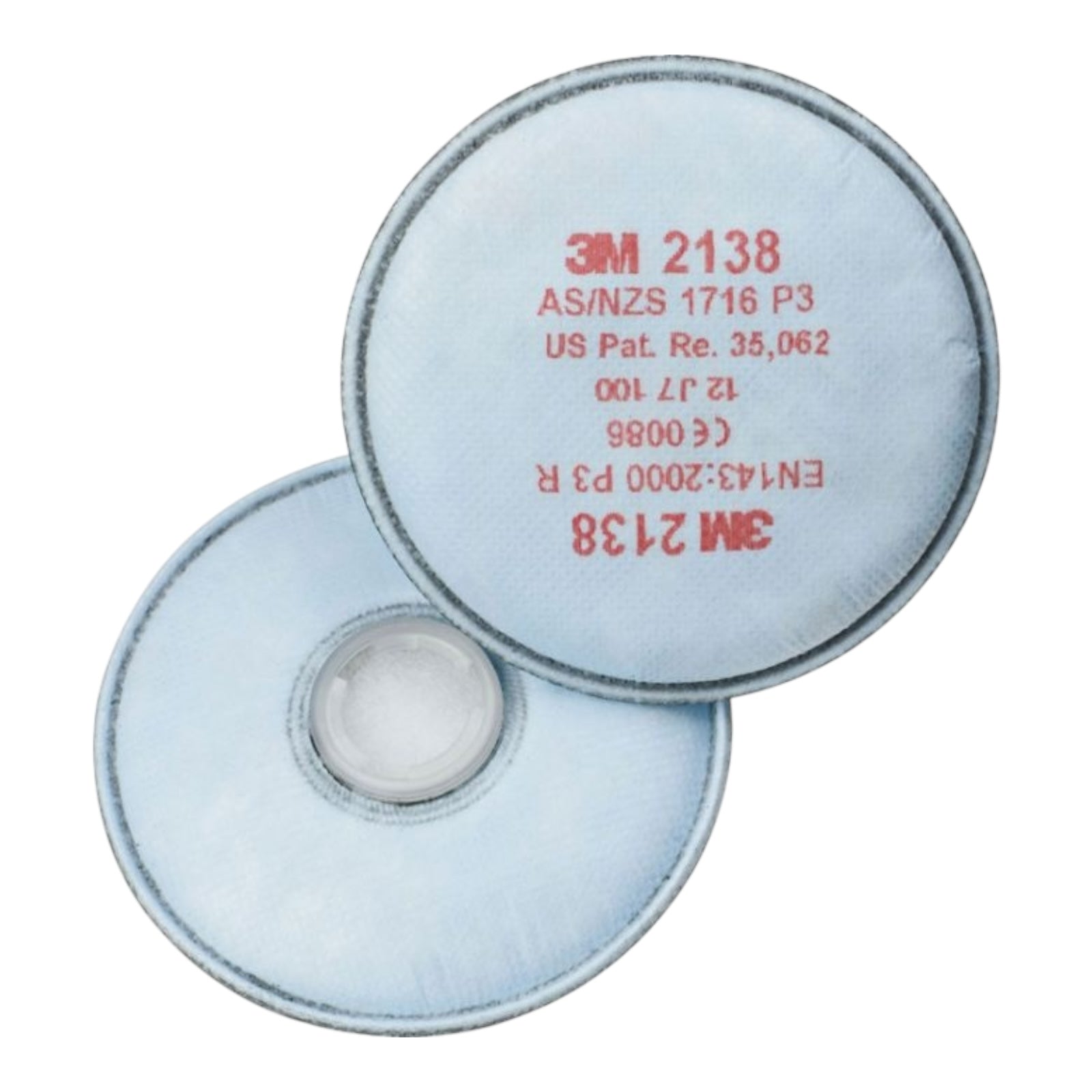 3M 2138 P3 R Partikelfilter Set – Atemschutz Filtermasken Filterpads (1 Paar)