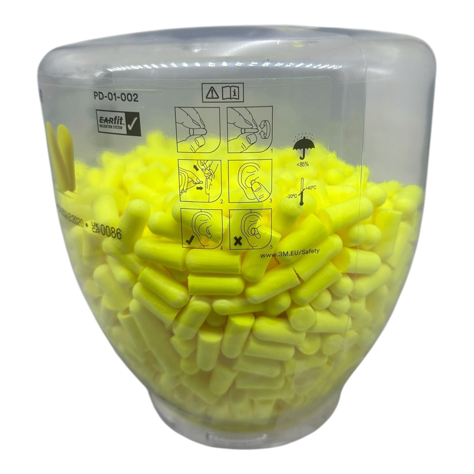 3M E-A-Rsoft Yellow Neons 500x Gehörschutz Ohrstöpsel SNR 36dB Einweg Earplugs