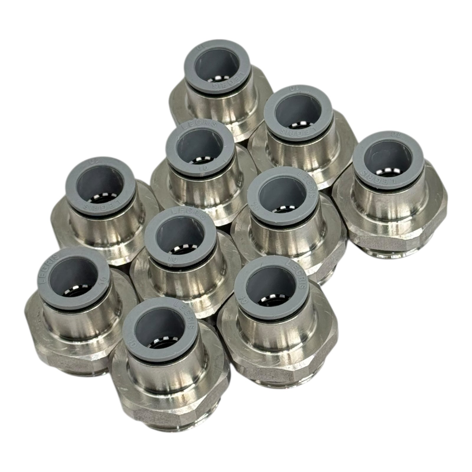 10x Legris 6911 10 21 Einschraubverschraubung 10 mm–R1/2” Pneumatik Fitting
