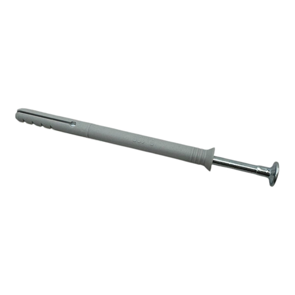 100x Alfa Nageldübel Senkkopf 8x100mm Schlagdübel Nylon Dübel mit Nagel