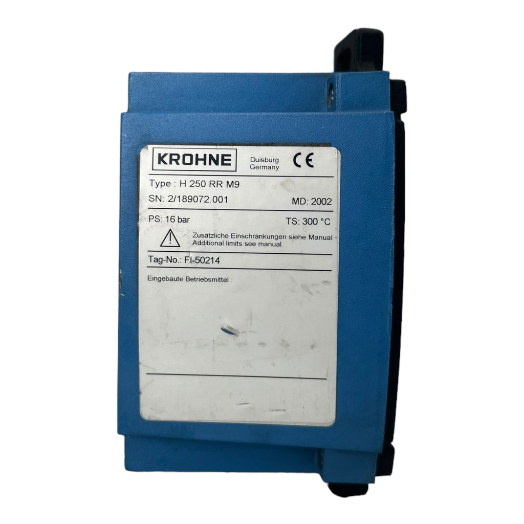Krohne H250/RR/M9 Durchflussmesser PTmax: 32 bar PS: 16 bar 200 - 2000