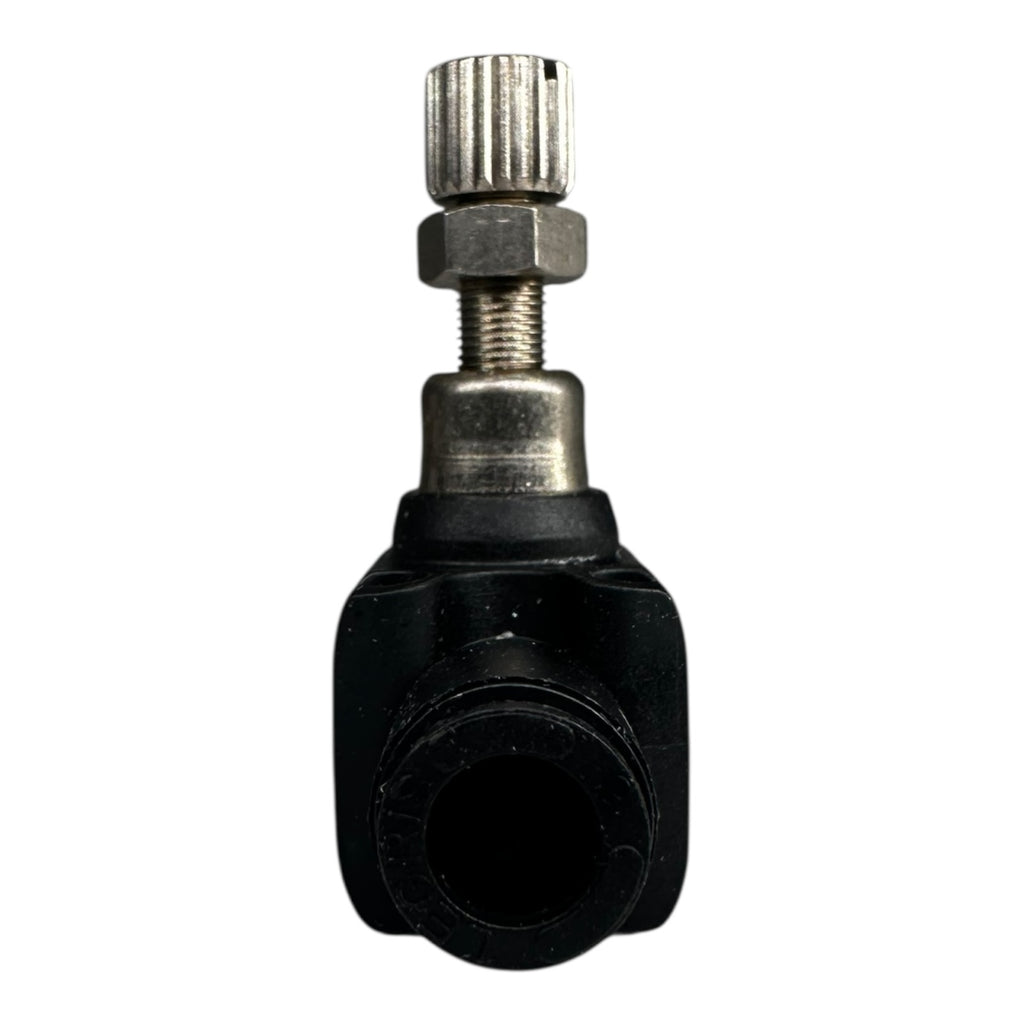 3x Parker 77700600 Durchflussregler mit Einstellschraube 6mm In-Line Regulator