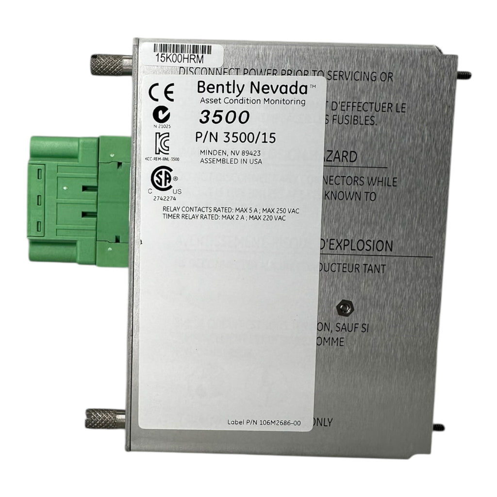 Bently Nevada 3500/15 133300-01 Low Voltage DC Power Input Module