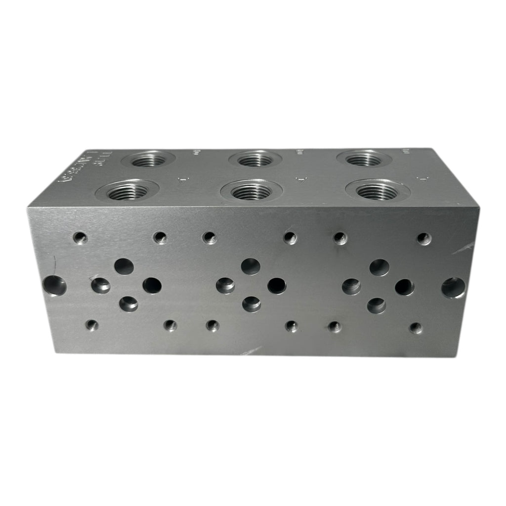 Eurofluid EAM233/3Y Hydraulik-Verteilerblock Aluminium Anschlussblock NG6/Cetop3