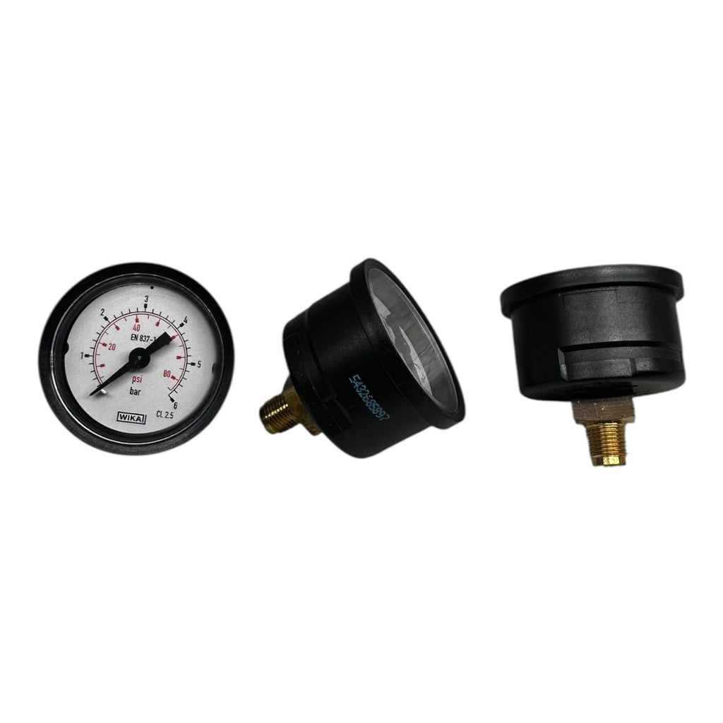 3x WIKA 0–6bar EN837-1 Manometer Druckmessgerät 1/8 Zoll Gewinde