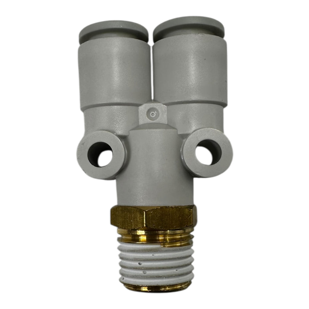 10x SMC KQ2U08-02AS Pneumatik Y-Steckverbinder 1/4” auf R1/4 Zoll