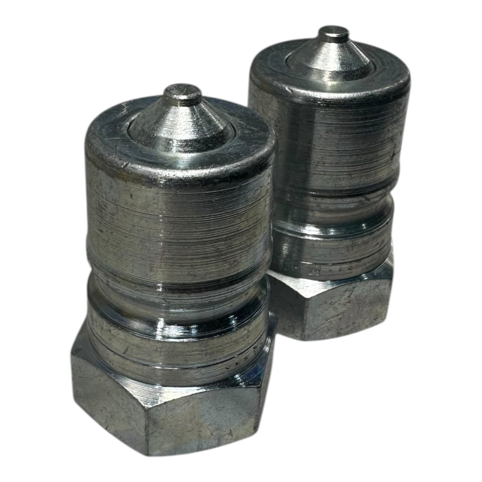 2x Parker H6-63 Hydraulik Nippel Schnellkupplung