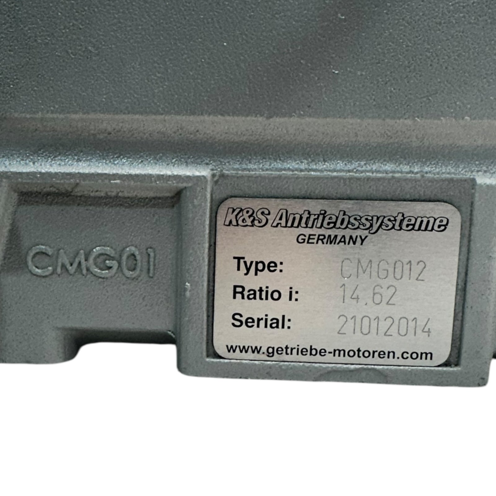 K&S CMG012 Getriebe Ratio 14.62 Schneckengetriebe Antriebseinheit