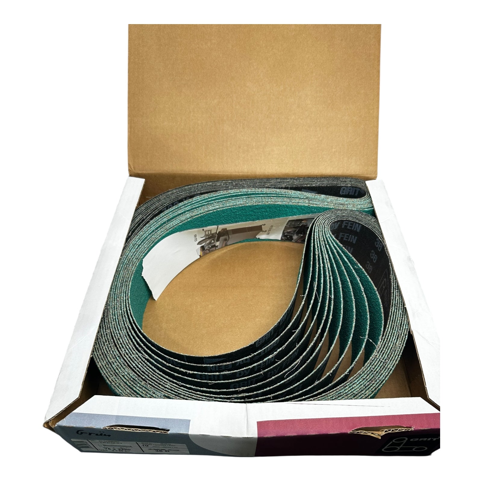 GRIT S0752250036R Schleifbänder 75x2250mm 36R Korn 10 Stück JPJPJE