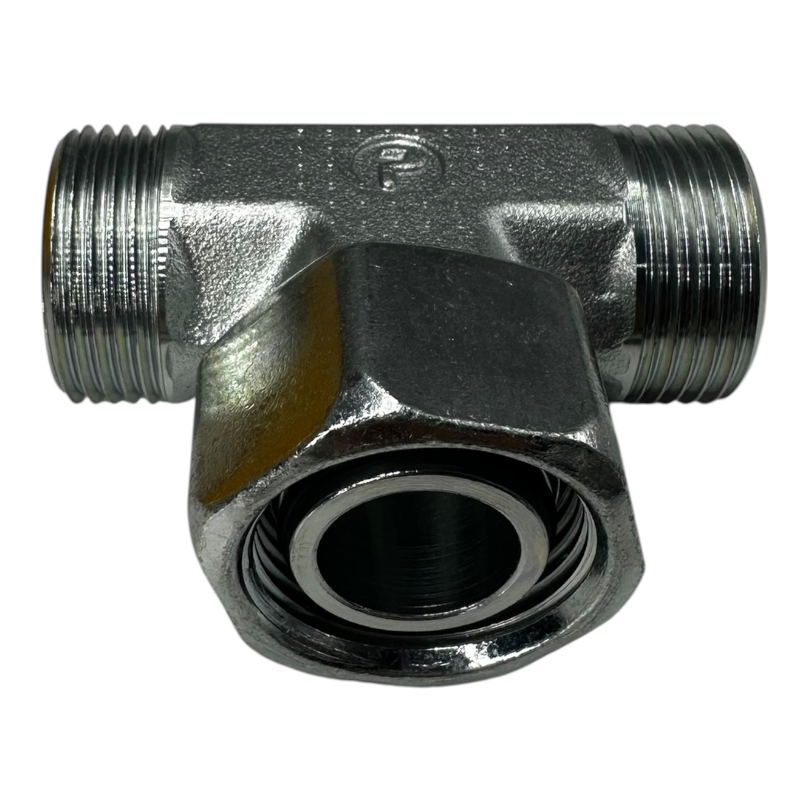 Parker ET22LOMDCF T-Stück Verschraubung Hydraulik EO 22mm AG/IG Stahl vernickelt
