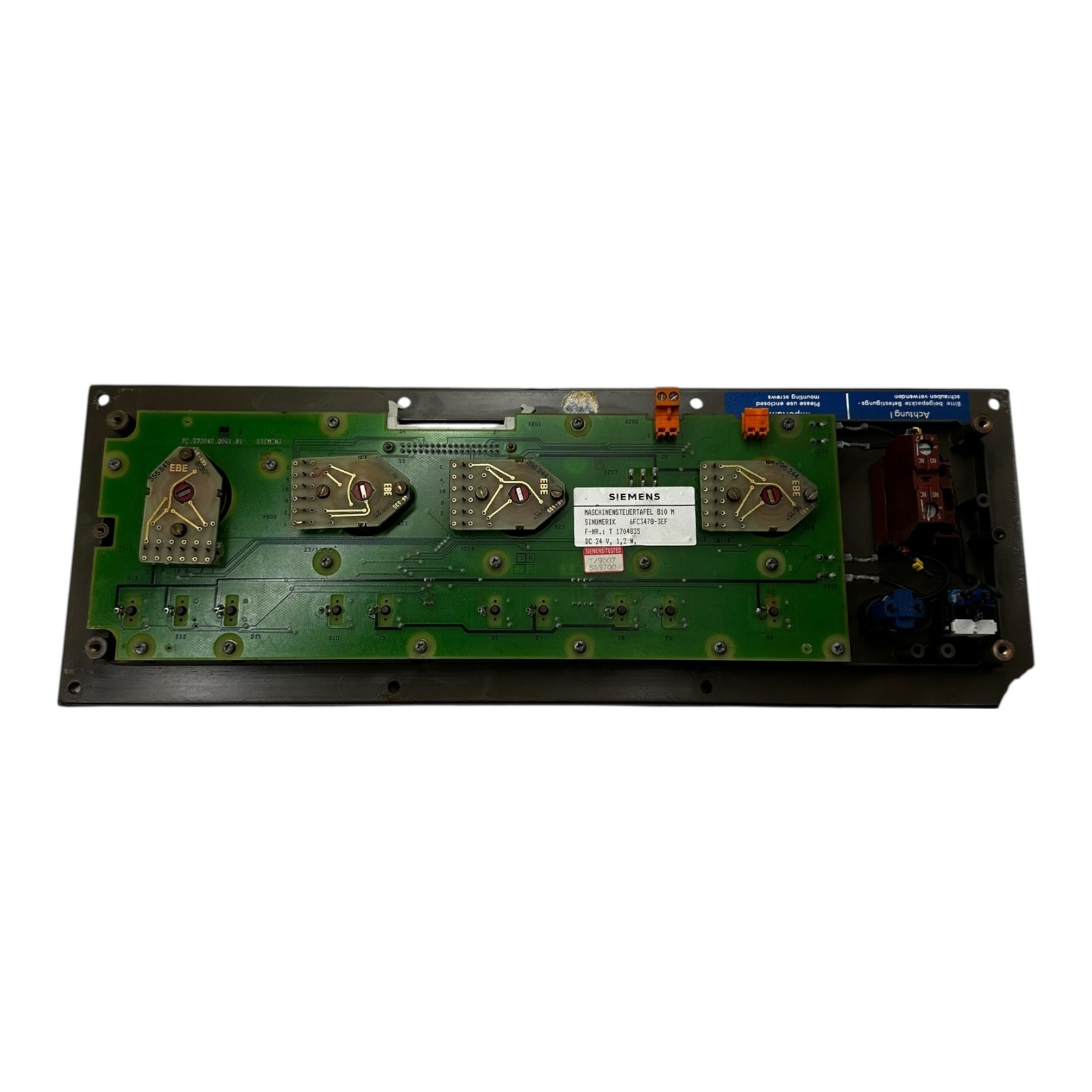 Siemens SINUMERIK 810M 6FC3478-3EF Maschinentafel Bedienpanel CNC gebraucht