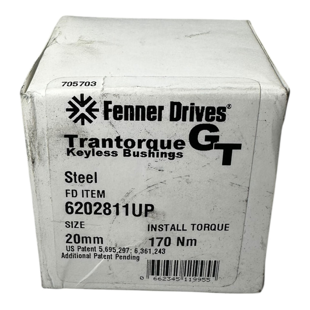 Fenner Trantorque 6202811UP Spannelement 20 mm 170 Nm Stahl Keyless Bushing Trantorque 6202811UP Spannelement 20 mm 170 Nm Stahl Keyless Bushing