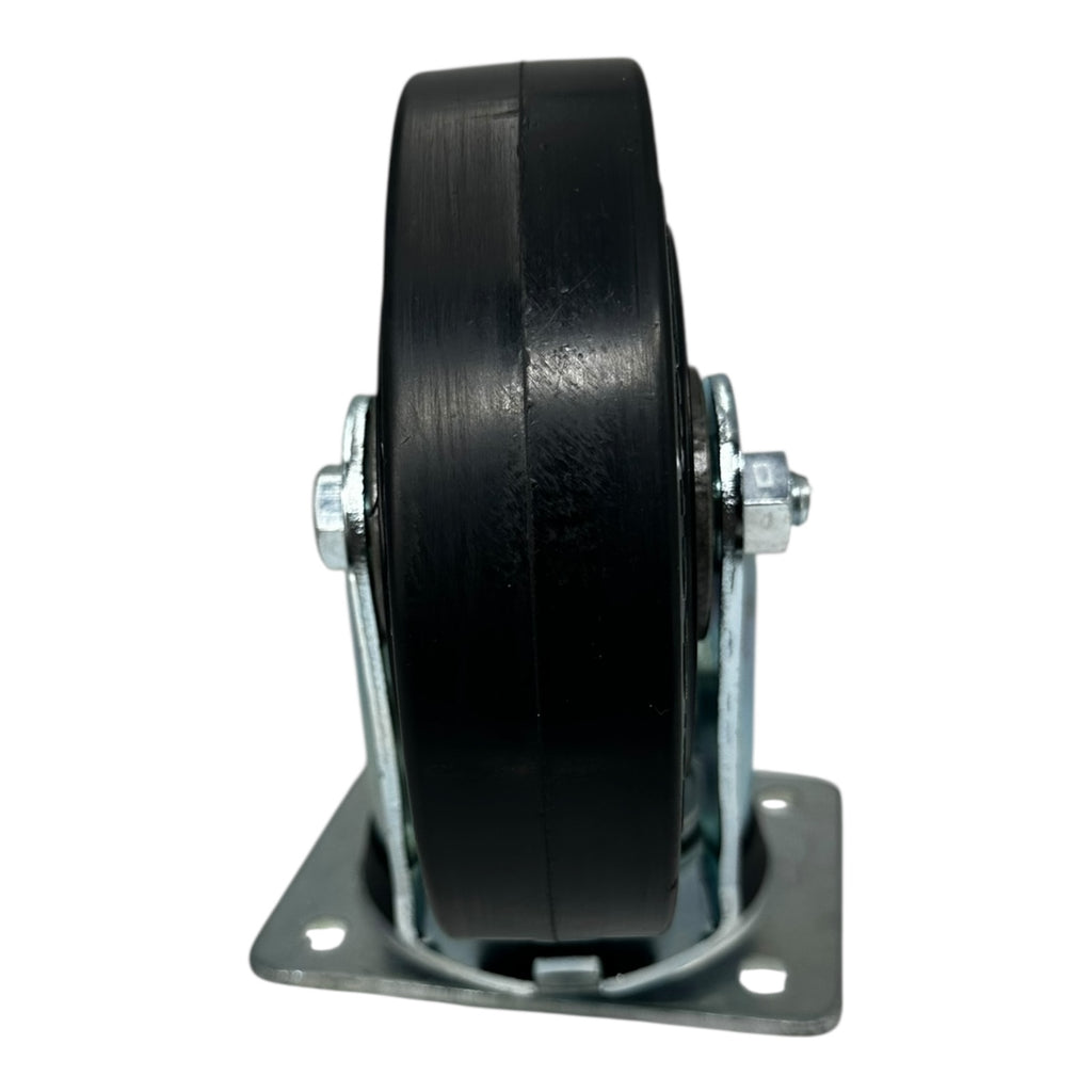 Blickle 160mm Lenkrolle Stahl-Lenkblech Vollgummi Rolle 400kg Tragkraft