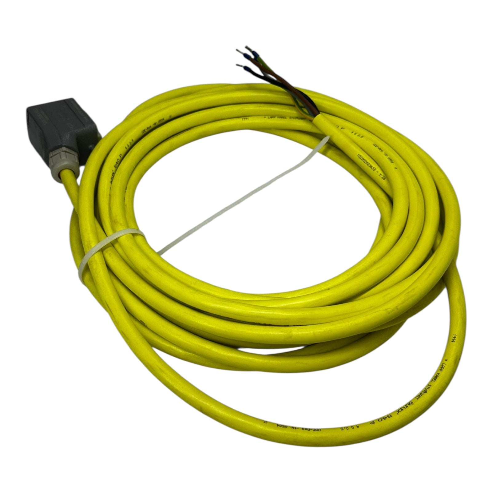 Harting Han 4X/12 Gehäuse M20 mit Lapp Ölflex 4G2,5 mm² 10m Anschlusskabel 600V