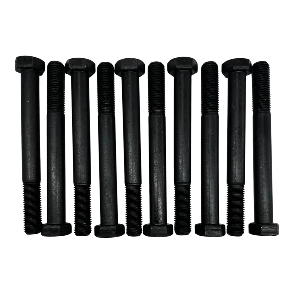 10x Sechskantschraube M20x180 ISO 4014 Stahl 1.7218+QT DGRL schwarz