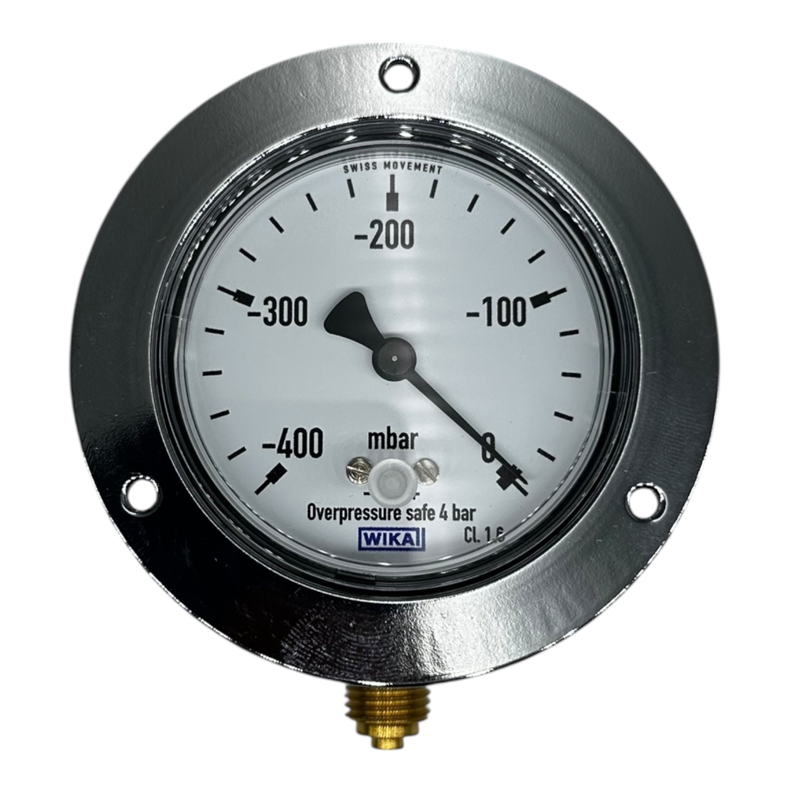 Wika Manometer -400…0 mbar Ø63mm EN 837-1 Vakuummeter G1/4B CL2.5 Swiss Made neu