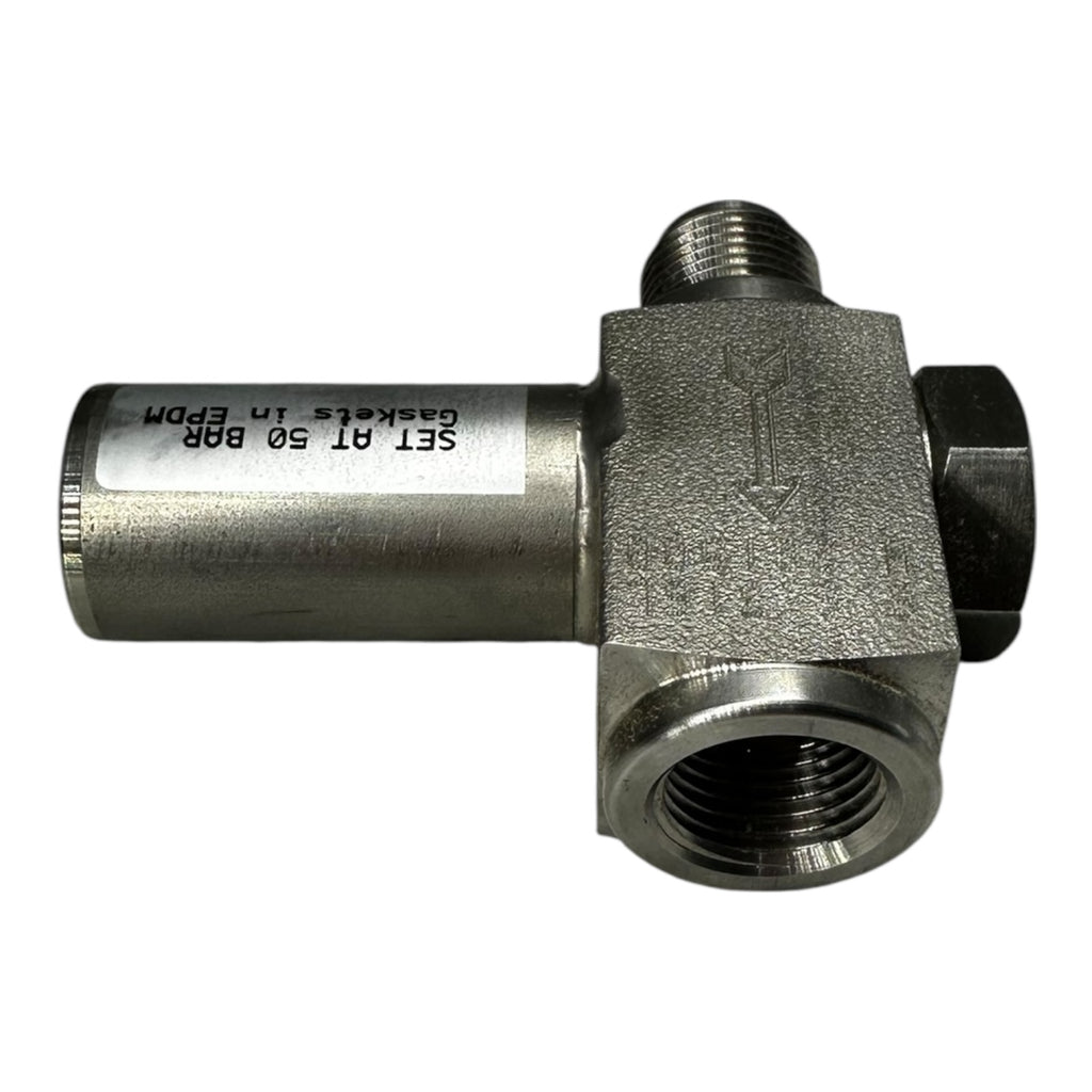 Sicherheitsventil Edelstahl 316L Überdruckventil 50 bar EPDM Dichtung G1/4