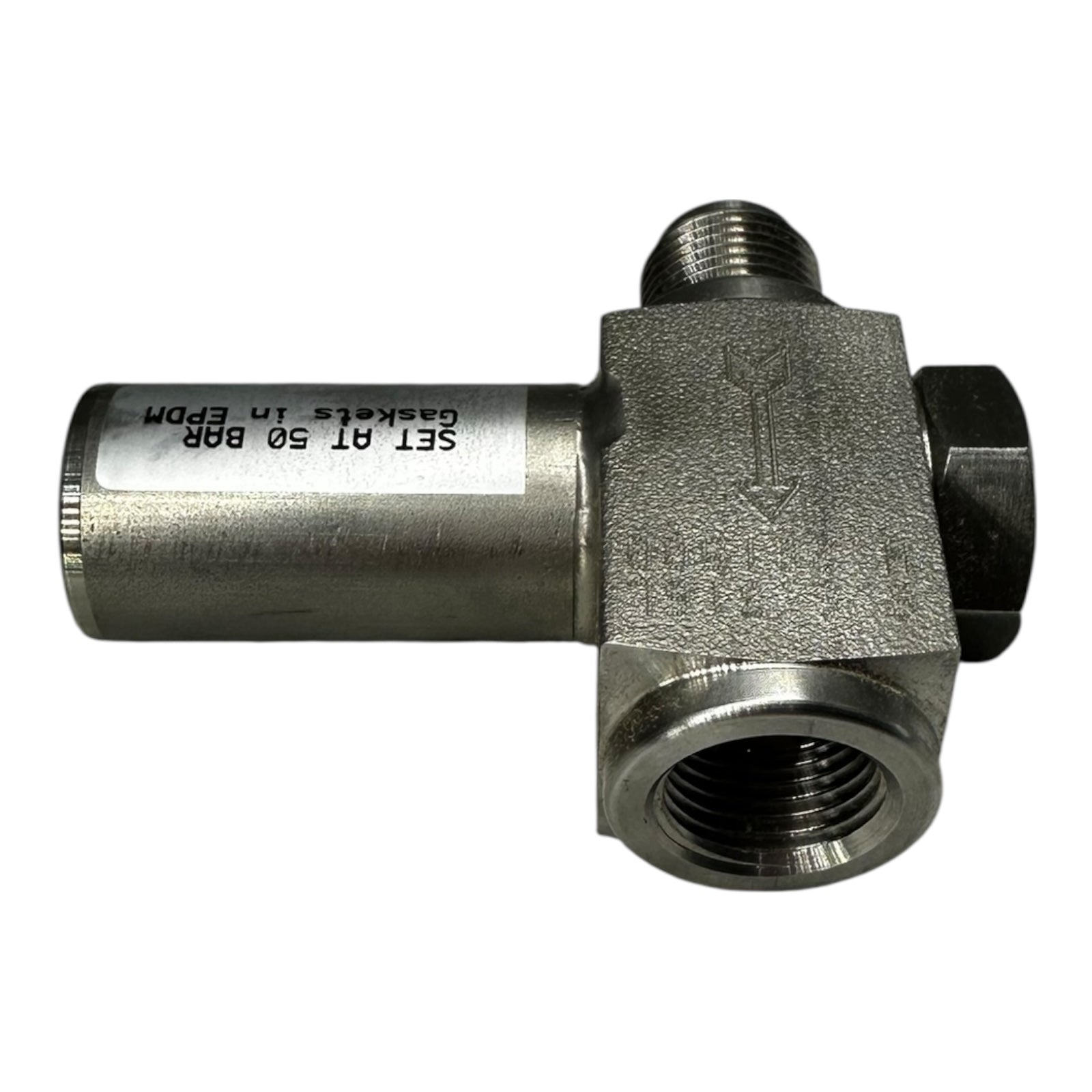 Sicherheitsventil Edelstahl 316L Überdruckventil 50 bar EPDM Dichtung G1/4