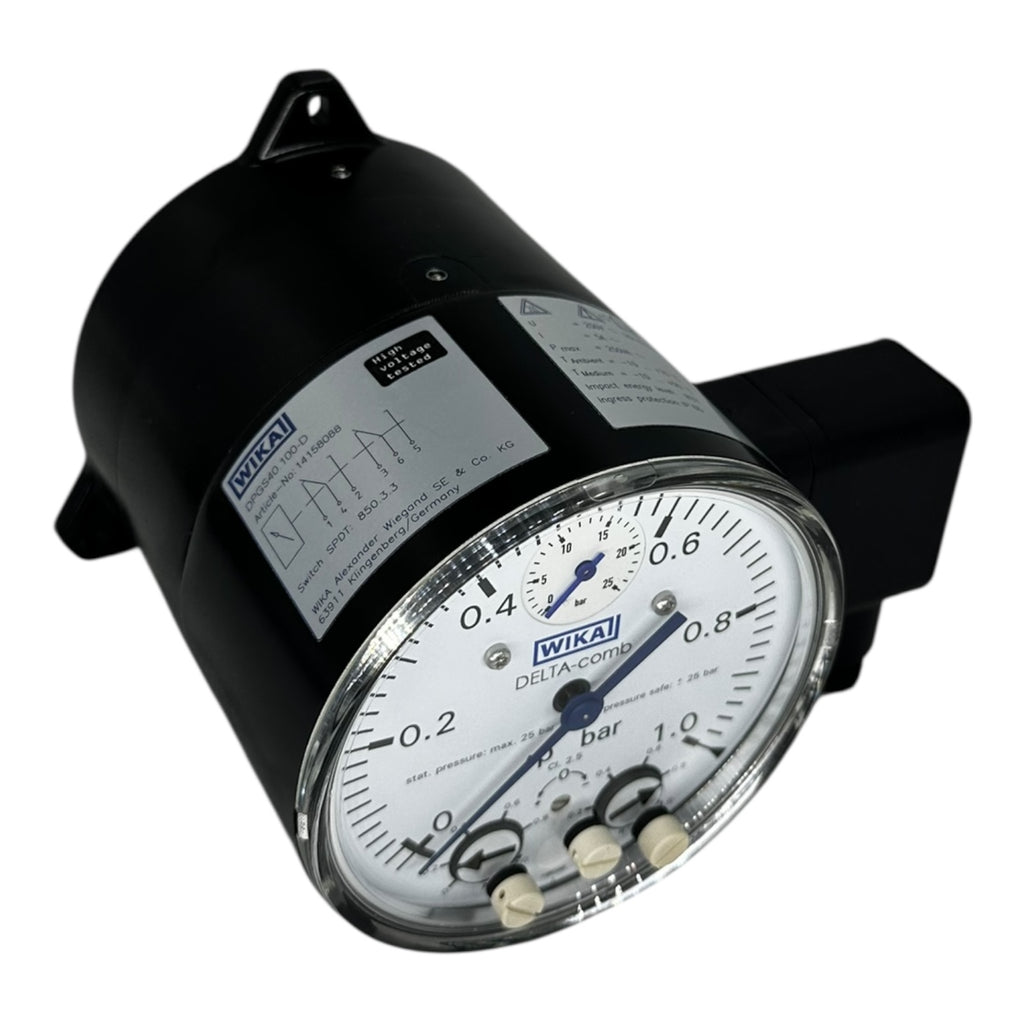 WIKA Differenzdruckmanometer DPGS40.100-D 0–1 bar SPDT Schalter IP65 neu