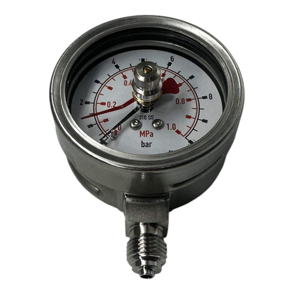 WIKA Manometer 232.50.063 10 bar 1,0 MPa G1/4B unten Edelstahl 63mm Druckmesser