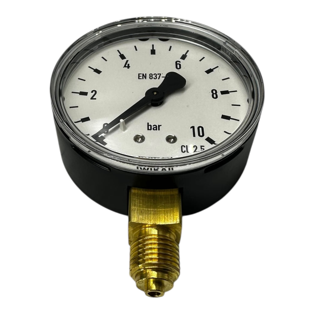 4x WIKA Manometer 0–10 bar G1/4B unten Ø63mm Druckmesser Messgerät CL 2.5