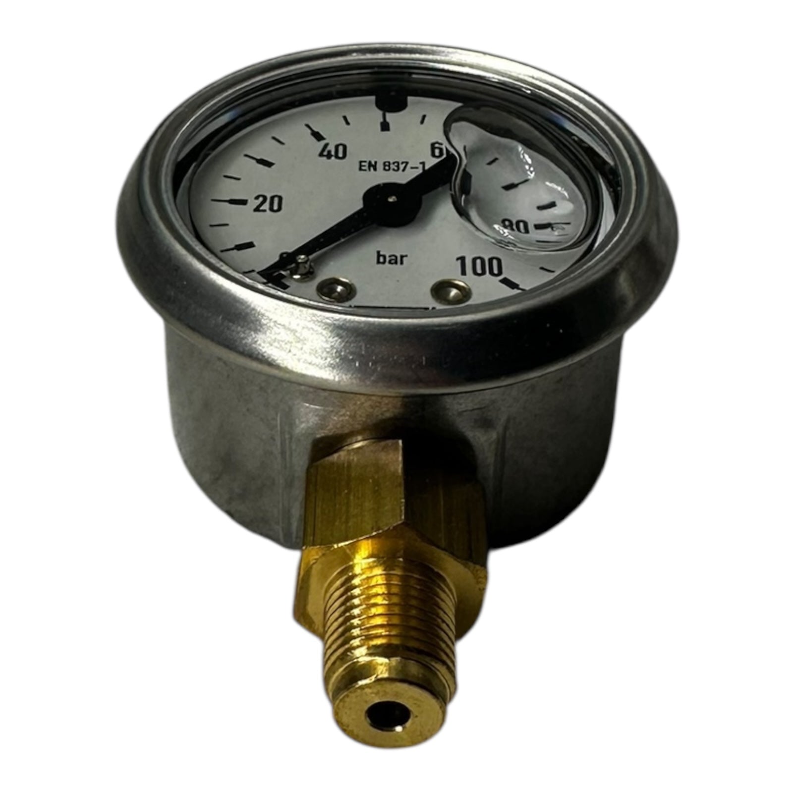 WIKA Manometer 113.53.040 100 bar G1/8B unten Ø40mm Druckmesser CL 2.5 edelstahl