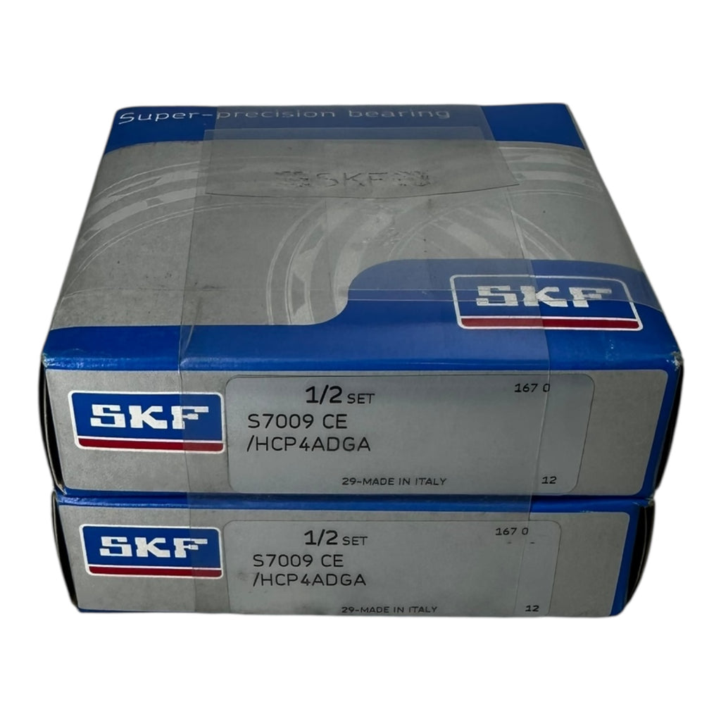 2x SKF S7009 CE/HCP4ADGA Kugellager Präzisionslager Satz 1/2 Set Hochgenauigkeit