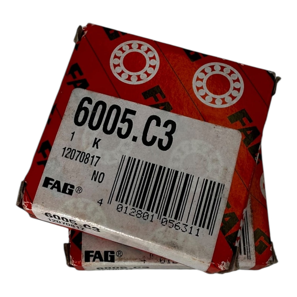 2x FAG Rillenkugellager 6005.C3 25x47x12 mm einreihig Lager neu OVP
