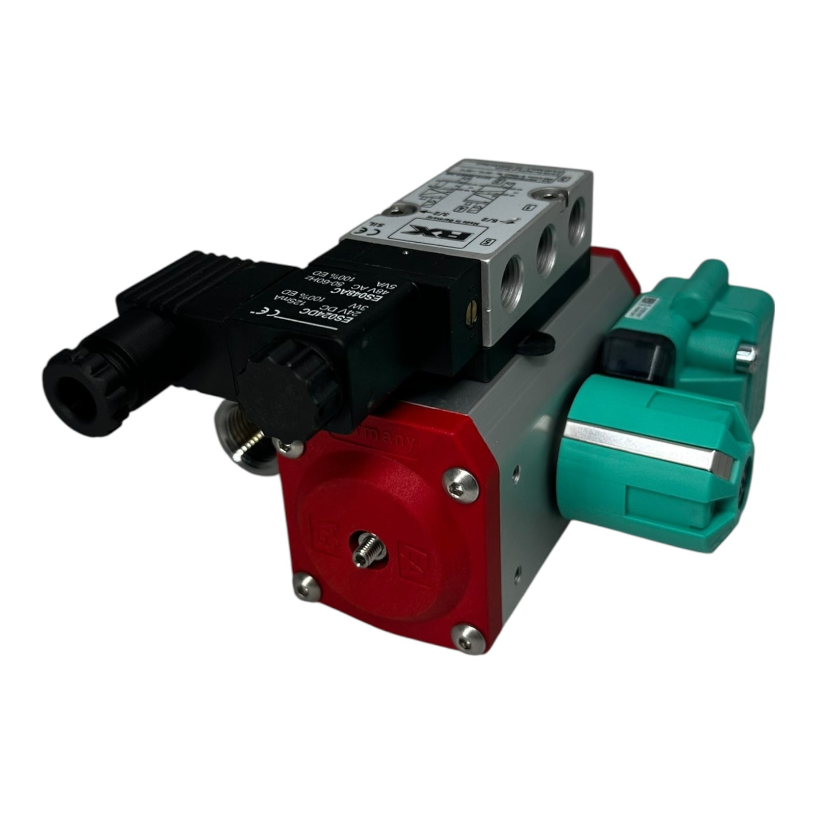 END Kugelhahn DN15 PN40 mit Pneumatik Antrieb RX Ventil P+F Sensor NEU