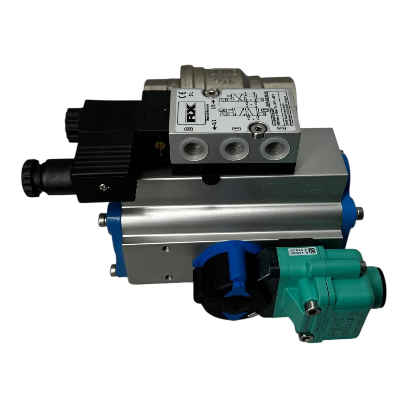 Econ Kugelhahn DN40 PN16 Edelstahl mit Pneumatik Antrieb RX P+F Sensor NEU