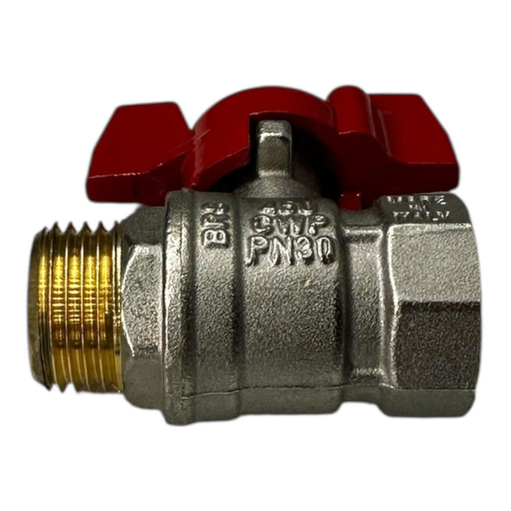 12x Rub Kugelhähne S50D26 DN15 1/2” BSP MF T-Handle CW617N